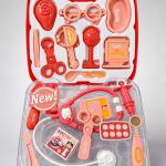 Kids Medical Doctor Play Set with Portable Suitcase Case for Boys & Girls (Pink) চিলড্রেনস পোর্টেবল পিংক ডক্টর সেট - বাচ্চাদের চমৎকার মেডিকেল প্লে টয়