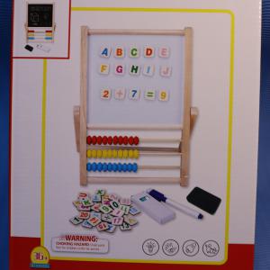 Double-Sided Magnetic Learning Board & Wooden Abacus Set – Educational Toy for Kids