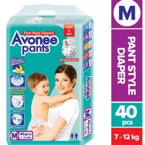 Avonee Pant System Baby Diaper (M Size) (7-12kg) (40pcs)