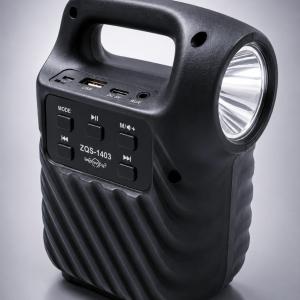 GTS-1523 GREATNICE 3" Wireless Portable Speaker with FM Radio & Flashlight