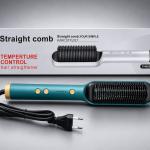 FH-909 Electric Hair Straightener Comb 2-in-1 Hair Straight & Curl Tool
