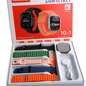 Keqiwear KW89 Ultra 3 Smartwatch | Premium 10-in-1 Sports & Health Tracker