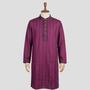 Classic Plum Elegance (Pakistani Cotton)