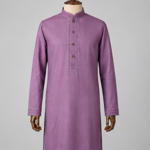 স্লাব কটন জিওমেট্রিক এমব্রয়ডারি পাঞ্জাবি / Slub Cotton Embroidered Panjabi