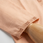The Elegant Peach Harmony Panjabi ( China Fancy Cotton) পিচ হারমনি প্রিমিয়াম পাঞ্জাবি