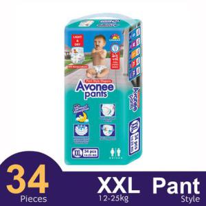Avonee Pants System Baby Daiper (XXL Size) (14-25KG) (34PCS)