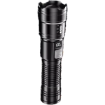 LED Camping Flashlight 1200mAh 10W 800 Lumen USB Rechargeable Tactical Torch with Digital Display ABS