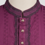 Classic Plum Elegance (Pakistani Cotton)