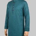 Teal Heritage Panjabi (Kashmiri Cotton)টিল হেরিটেজ পাঞ্জাবি (কাশ্মীরি কটন)