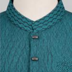 Teal Heritage Panjabi (Kashmiri Cotton)টিল হেরিটেজ পাঞ্জাবি (কাশ্মীরি কটন)