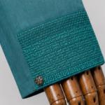 টেক্সচার্ড স্লাব কটন ফেস্টিভ পাঞ্জাবি/Deep Teal Textured Slub Cotton Festive Panjabi