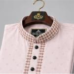 Heritage Mauve Woven-Texture Panjabi/ হেরিটেজ মভ ওভেন-টেক্সচার পাঞ্জাবি