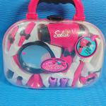 Kids Fashion & Makeup Salon Playset with Portable Pink Suitcase - Pretend Play Toy for Girls বাচ্চাদের আকর্ষণীয় মেকআপ ও হেয়ার স্টাইলিং সেট - পোর্টেবল পিংক সুটকেস টয়