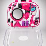 Kids Fashion & Makeup Salon Playset with Portable Pink Suitcase - Pretend Play Toy for Girls বাচ্চাদের আকর্ষণীয় মেকআপ ও হেয়ার স্টাইলিং সেট - পোর্টেবল পিংক সুটকেস টয়