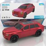 X-702 Car Shaped Bluetooth, USB, TF Card & FM Radio Supported Lighting Massive Portable Sound Speaker